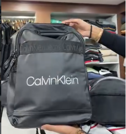 Calvin Klein Luxury Black Designer Backpack
