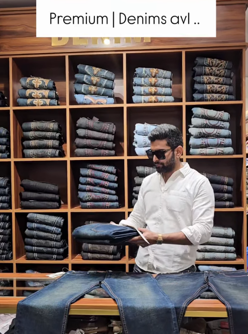 Levantoz Premium Denim Bar and Embroidered Jeans