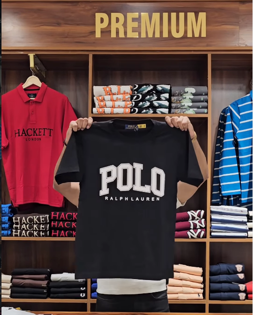 Polo Ralph Lauren Black Tee in Store