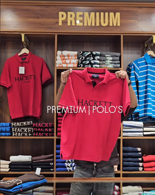 Hackett London Premium Red Polo